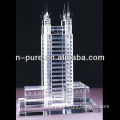 3D Laser Engraved Crystal Building Model
